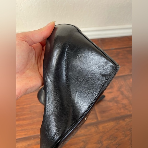 Balenciaga Black Leather Knife Wedge Pointed Toe Pumps EU Size 35 - Picture 8 of 10